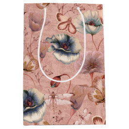 Bolsa De Regalo Mediana Mariposas y libélulas en cachorros