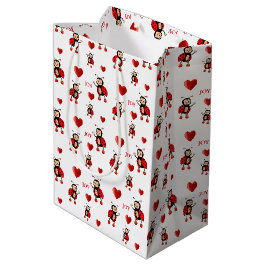 Bolsa De Regalo Mediana Mariquitas Lindas sobre Blanco