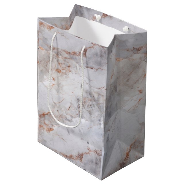 Bolsa De Regalo Mediana Mármol (Angulo Anverso)