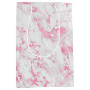 Bolsa De Regalo Mediana Mármol blanco rosa