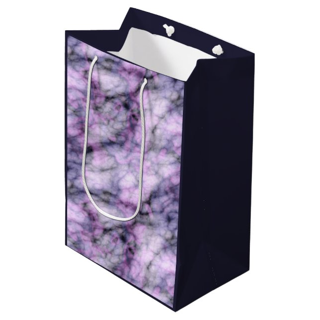 Bolsa De Regalo Mediana Mármol púrpura (Angulo Anverso)