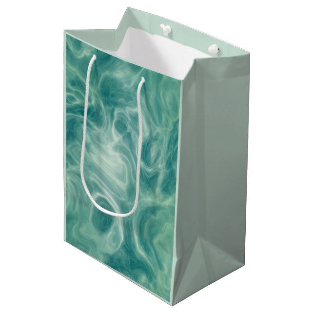 Bolsa De Regalo Mediana Mármol verde (Angulo Anverso)