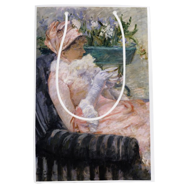 Bolsa De Regalo Mediana Mary Cassatt - La Copa del Té (Anverso)