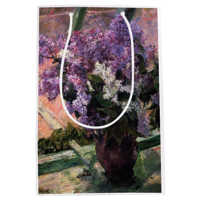 Bolsa De Regalo Mediana Mary Cassatt - Lilacs en una ventana (Anverso)