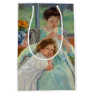 Bolsa De Regalo Mediana Mary Cassatt - Madre joven masticando