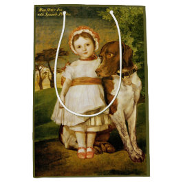 Bolsa De Regalo Mediana Mary Fox Con Su Perro De Puntero Español (G.F. Wat