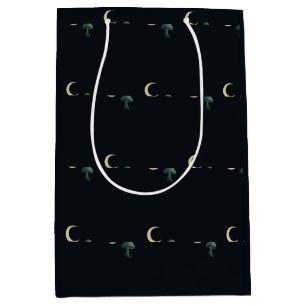 Bolsa De Regalo Mediana Mascarada a la Luz de la Luna Elegante Halloween