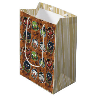 Bolsa De Regalo Mediana Máscaras Retro - Calabaza