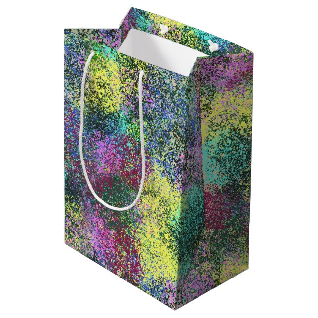 Bolsa De Regalo Mediana Mascota Star Funny Budgies Dark Gift Bag (Angulo reverso)