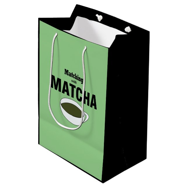 Bolsa De Regalo Mediana Matcha Green Tea (Angulo Anverso)