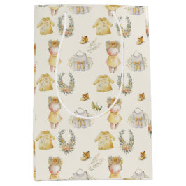 Bolsa De Regalo Mediana Material para bebés amarillo acuático