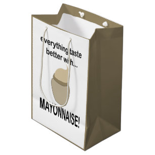 Bolsa De Regalo Mediana Mayonnaise Sauce Food Funny Mayonnaise