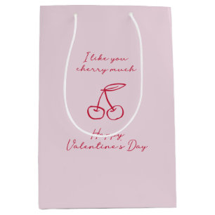 Bolsa De Regalo Mediana Me gusta que vendas mucho Día de San Valentín Rosa