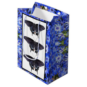 Bolsa De Regalo Mediana Med Gift Bag 3 Black Swallowtails
