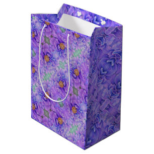 Bolsa De Regalo Mediana Med Gift Bag Lavender Peonies
