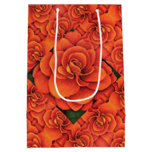Bolsa De Regalo Mediana Med Gift Bag Naranja Begonia