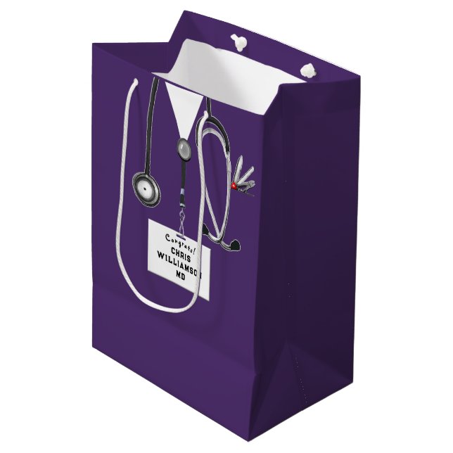Bolsa De Regalo Mediana Medical School Graduation Medium Gift Bag (Angulo Anverso)