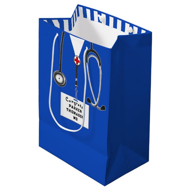 Bolsa De Regalo Mediana Médico Creativo (Angulo Anverso)