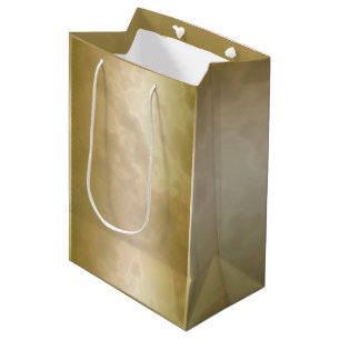 Bolsa De Regalo Mediana Medio de mármol subió oro