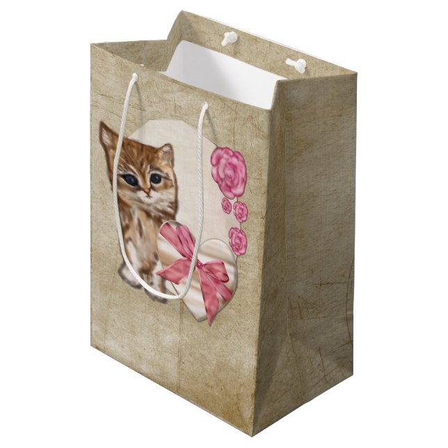 Bolsa De Regalo Mediana Medios mixtos Kitty Valentine Victoria (Angulo Anverso)