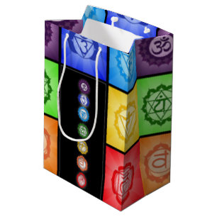 Bolsa De Regalo Mediana Meditación de siete Chakras