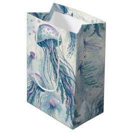 BOLSA DE REGALO MEDIANA MEDUSA ONDULADA MORADA Y AZUL