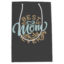 Bolsa De Regalo Mediana Mejor Mamá del Arte de Palabras