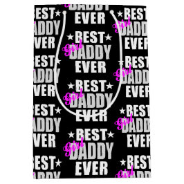 Bolsa De Regalo Mediana Mejor patrón de papi Chica