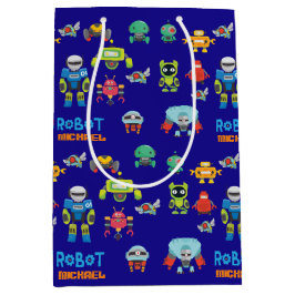 Bolsa De Regalo Mediana Mejor regalo de ROBOT Goody Bag Ever -Blue Funny P
