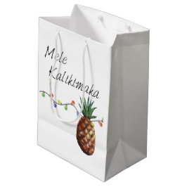 Bolsa De Regalo Mediana Mele Kalikimaka - bolso del regalo del navidad