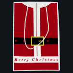 Bolsa De Regalo Mediana Merry Christmas Gift Bag Funny Santa Design<br><div class="desc">Feliz Navidad Gracioso Papá Noel Bolsas de Regalo - Diseño MIGNED - Personalizable</div>