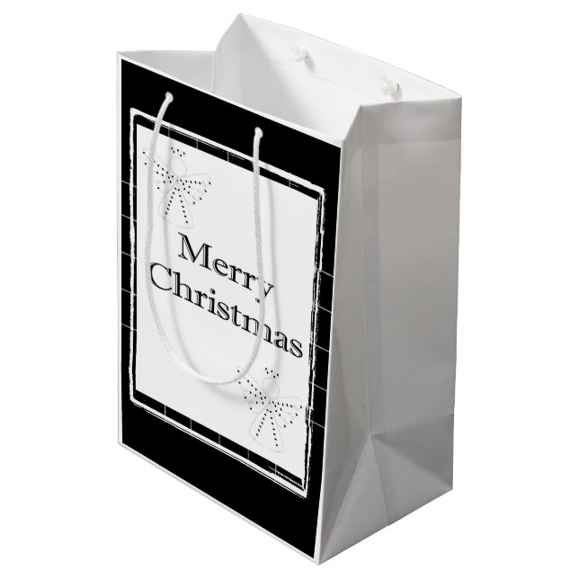Bolsa De Regalo Mediana Merry Christmas Gift Bags (Angulo reverso)