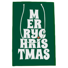 Bolsa De Regalo Mediana Merry Christmas Tree Style para divertirse