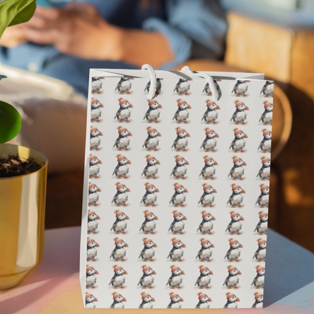 Bolsa De Regalo Mediana Merry Puffin (Subido por el creador)