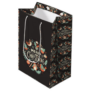 Bolsa De Regalo Mediana Mery Navidades Santa ho ho
