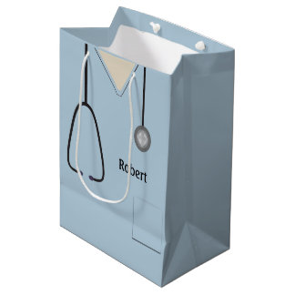 Bolsa De Regalo Mediana MGB azul claro de hongos médicos