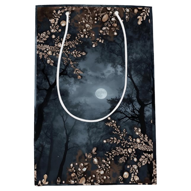 Bolsa De Regalo Mediana Midnight Crystal  (Anverso)