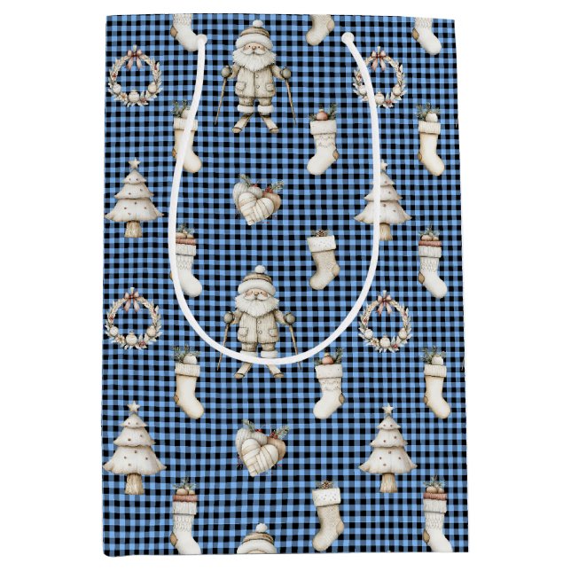 Bolsa De Regalo Mediana Midnight Nordic Noël! (Anverso)