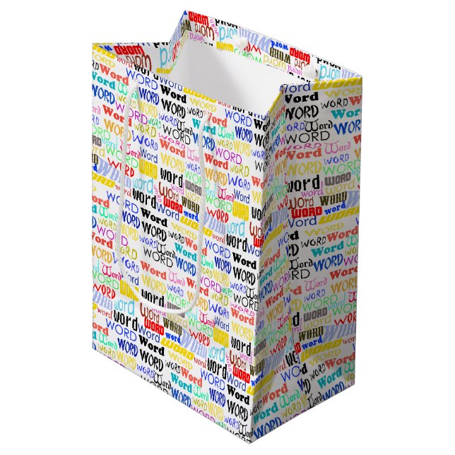 Bolsa De Regalo Mediana Mil palabras - 1000 palabras (Angulo Anverso)