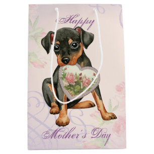 Bolsa De Regalo Mediana Min Pin Heart Mom
