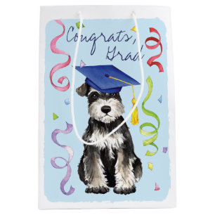 Bolsa De Regalo Mediana Mini graduado del Schnauzer