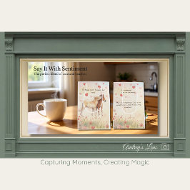 Bolsa De Regalo Mediana Miniature Horse Storybook Valentine's Day 