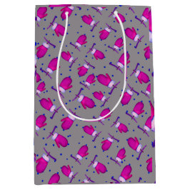 Bolsa De Regalo Mediana Mitones retro_gray