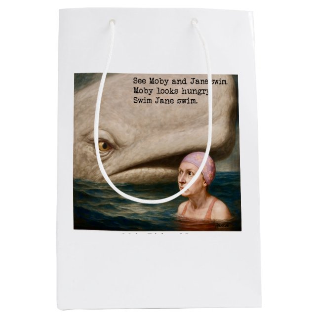 Bolsa De Regalo Mediana Moby Dick y Jane (Anverso)