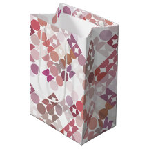 Moda Mauve Taupe Dusty Rosa Círculos Patrón de art