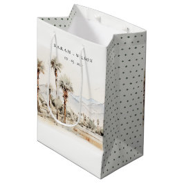 Bolsa De Regalo Mediana Moda Palm Springs Boda de paisajes de California