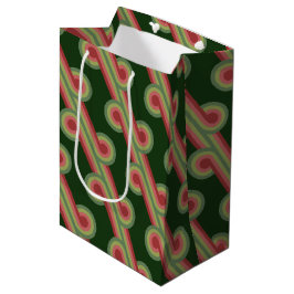 Bolsa De Regalo Mediana Moda Retro Funky Abstract Waves Art Pattern
