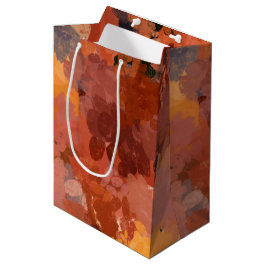 Bolsa De Regalo Mediana Moda Terracotta Rust Trendy Brown Resumen