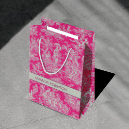 Bolsa De Regalo Mediana Moda vintage toile de jouy