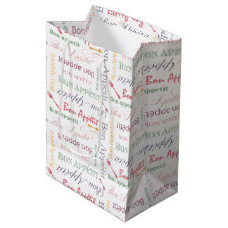 Bolsa De Regalo Mediana Modelo francés de los bistros del vintage de
